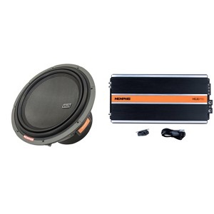Memphis Audio 2 VIV1212 VIV 12" 1 OR 2 OHM Subwoofers with MJP3000.1 Monoblock Subwoofer Amplifier - 1 of 4