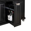 Kumasinova 61" Kitchen Island Cart with Rubberwood Top,Kitchen Cart with 5 Wheels,Kitchen Storage with 2 Drawers,Rolling Cart with Adjustable Shelves - 4 of 4