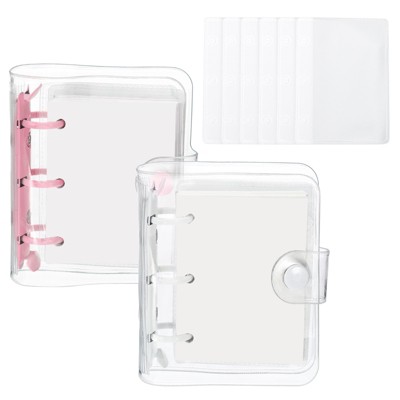 Unique Bargains PVC Transparent Durable Minimalist Binder
