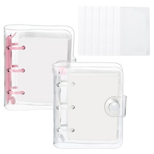 Unique Bargains PVC Transparent Durable Minimalist Binder - 1 of 4