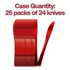 Smarty Had A Party Shiny Metallic Red Plastic Knives - 600 pcs - 4 of 4