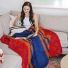 Fuzzy Soft Throw Blanket, Cozy Fluffy Fleece Blanket for Couch Bed, Home Decor Blanket Throw, 50x60 Inches - Catalonia - 2 of 4
