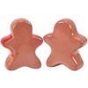 Primitives By Kathy 3.25 In Gingerbread Salt & Pepper Shakers Set Colorful Glazed Finish Salt And Pepper Shakers - 2 of 3