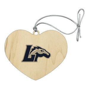 Longwood Secondary Logo Heart Love Wood Christmas Tree Holiday Ornament - 1 of 3