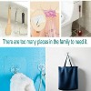 LunaLulinlk Adhesive Wall Hooks，Heavy Duty Reusable Hooks, Clear 40-Pcs PVC Hooks - 3 of 4