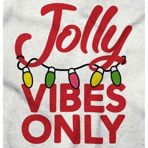 Christmas Lights Jolly Vibes Only Graphic T Shirt Men or Women Brisco Brands - 1 of 4