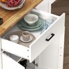 NicBex 3 Drawers Kitchen Island Cart with 1 Flexible Cabinet and 2 Shelves,Kitchen Island with Storage,Island Table for Kitchen - 2 of 3