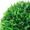 Aghana Digitals 2-Pack 15" UV-Resistant Polyethylene Artificial Boxwood Balls - Lush Green, - 3 of 4