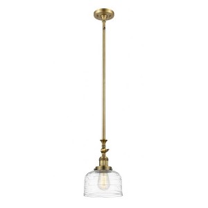 Bell - 1 Light Stem Hung Tiltable Mini Pendant In Industrial Style-14 Inches Tall and 8 Inches Wide - 1 of 1