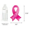 Big Dot of Happiness Pink Ribbon DIY Decorations - Breast Cancer Awareness Double-Sided Paper Ribbon-Shaped Essentials - Set of 20 - 4 of 4