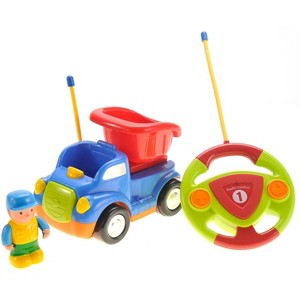 Buy Cartoon RC Construction Car for Kids (Blue) Now - 1 of 4