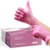 FifthPulse Disposable Vinyl Exam Gloves, Pink, Box of 50 - Powder-Free, Latex-Free, 3-Mil Thickness - 2 of 4