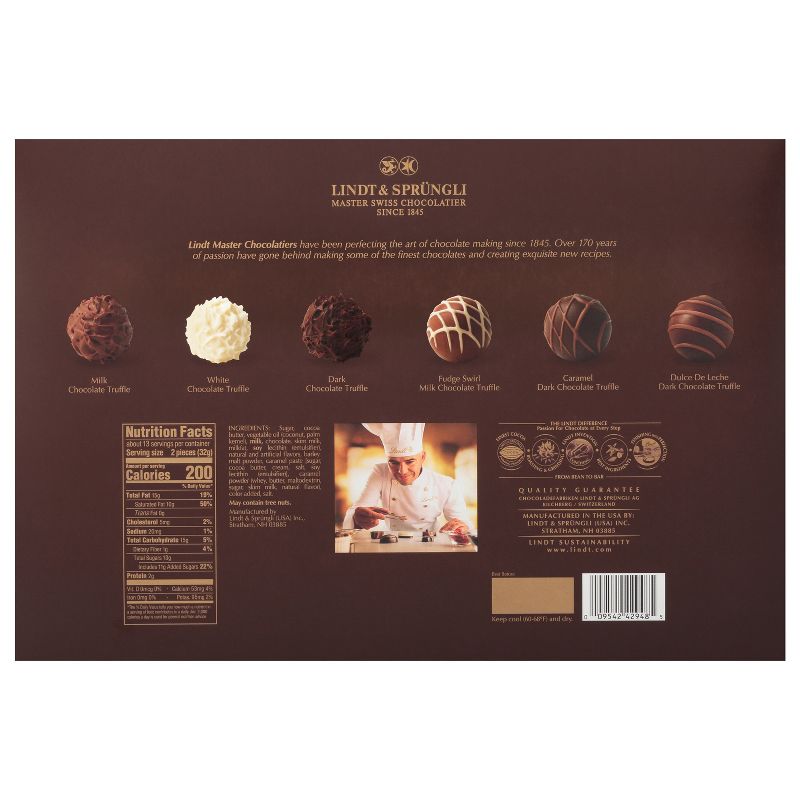 Lindt Gourmet Chocolate Candy Truffles Gift Box - 14.7 oz., 6 of 7