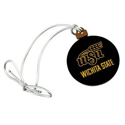 Wichita State Secondary Logo Mini Small Tiny Wood Christmas Tree Holiday Ornament