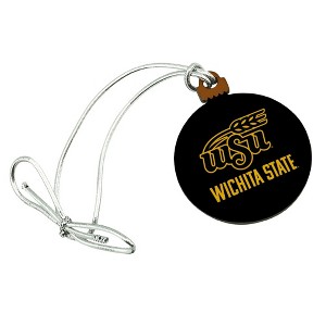 Wichita State Secondary Logo Mini Small Tiny Wood Christmas Tree Holiday Ornament - 1 of 4