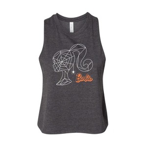 Women's - Barbie - Web Silo Head Graphic Racerback Tank - 1 of 3