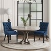 WestinTrends  Upholstered Wingback Button Tufted Dining Chair (Set of 2) - 2 of 4