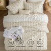 2-3 Pcs Tufted Boho Comforter Set Bed Set GentleSoft Farmhouse Shabby Chic Embroidery Bedding - 4 of 4