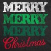 Merry Merry Merry Christmas Crewneck Sweatshirt Funny Sarcastic Xmas Graphic Novelty Longsleeve Sweater - Crazy Dog Crew Neck Sweatshirt Gift For - 2 of 4