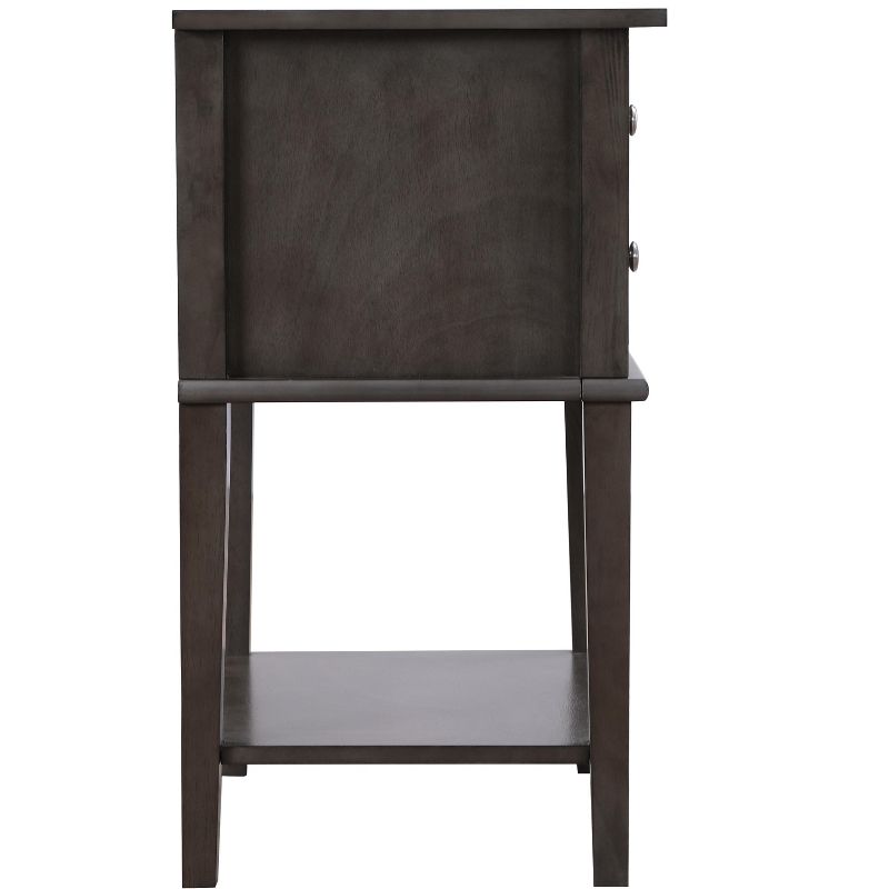 Passion Furniture Newton 2-Drawer Nightstand (28 in. H x 22 in. W x 16 in. D), 5 of 7