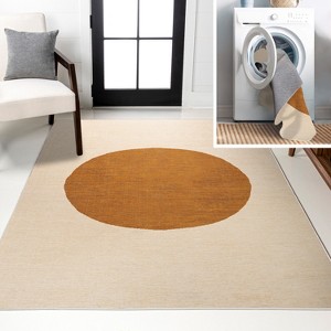 JONATHAN Y Cirkel Minimalist Geometric Dot Machine-Washable Area Rug - 1 of 4