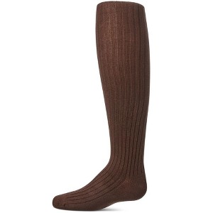 Memoi Girls Ribbed Cotton Blend Sweater Tights - 1 of 3