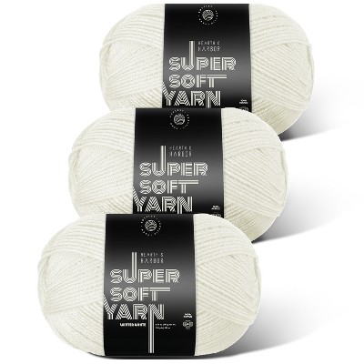 Hearth & Harbor Acrylic Yarn for Crocheting & Knitting - Soft Yarn for Crocheting, 370 Yards Knitting Yarn, Medium Worsted Weight Yarn 4