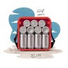 FOAM Portable EVA Lightweight Beach Rigid 30 Cans/22qt Hybrid Soft Sided Floating Cooler - Sunset Red - 2 of 4