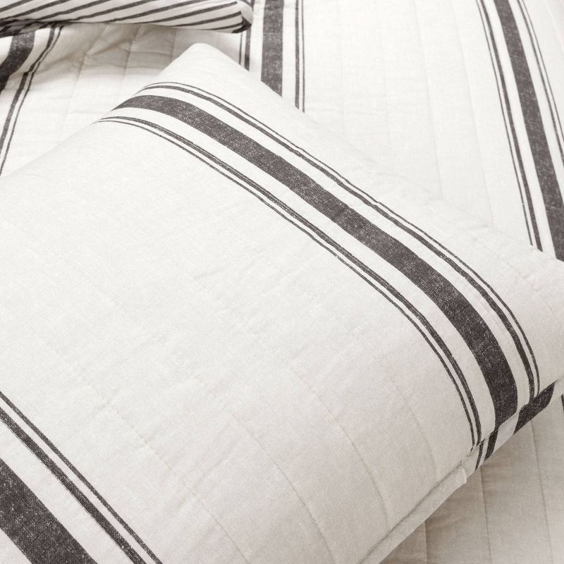 Farmhouse Striped Reversible Quilt Bedding Set - Lush Décor, 6 of 15