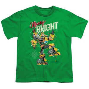 Boys' Transformers Christmas Merry And Bright Bumblebee T-Shirt - 1 of 4