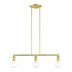 Livex Lighting Lansdale 3 - Light Chandelier in  Satin Brass - 1 of 4