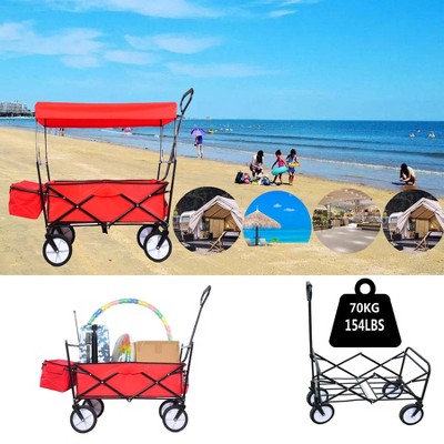 Garden Shopping Beach Shopping Cart, Folding Cart, Umbrella Accessories, Camping Cart, Camping Outdoor Picnic Beach