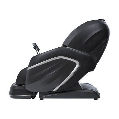 Hilux Black Faux Leather 4D Massage Chair with Metal Frame