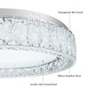 LamQee Crystal Flush Mount Ceiling Light Fixture, Dimmable LED Modern Close to Ceiling Light, Hallway Light Fixtures Round Ceiling Chandelier - 3 of 4