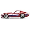 1969 Chevrolet Corvette Stingray ZL1 Red Metallic w/Stars and Stripes Graphics "Bigtime Muscle" 1/24 Diecast Model Car by Jada - 3 of 4