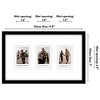 Americanflat 7x12 Picture Frame with 3 Openings for 2x3 Instant-Print Photos - Black Mini Picture Frames for Tabletop and Wall Display - 4 of 4