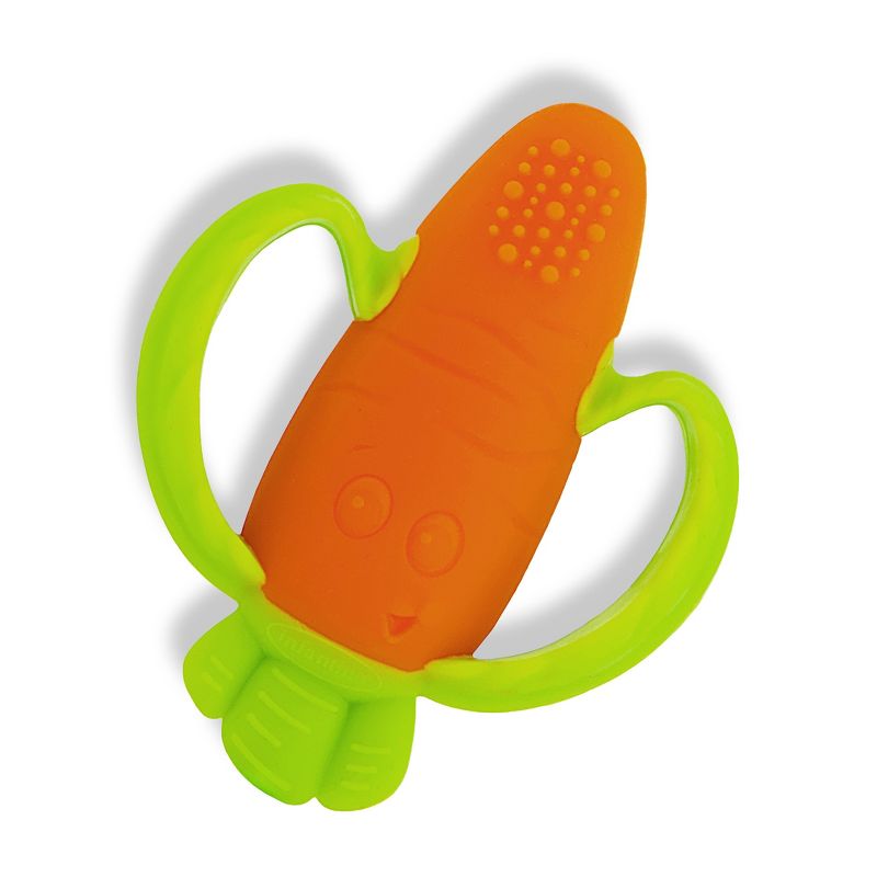 Infantino Little Nibbles Textured Silicone Teether - Carrot, 1 of 10