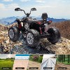 2-Seater Kids ATV Ride-On, 24V Electric Quad 4 Wheeler with 800W Motors, 7Ah Battery, Remote Control, Bluetooth, MP3, USB - 3 of 4