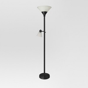 Mother Daughter Floor Lamp Black Includes Energy Efficient Light Bulb - Threshold , Size: Lamp with Energy Efficient Light Bulb