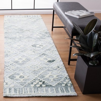 Ivory and Gray Hand-Tufted Wool Area Rug