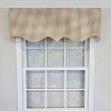 RLF Home 100% Cotton Gingham Regal With Poly/Cotton Ivory lining Rod Pocket Valance 50" x 15" Tan - 2 of 4