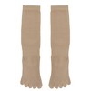 Unique Bargains Women's High Yoga Five Toe Socks 1 Pair - 4 of 4