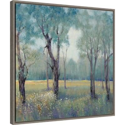 Amanti Art Morning Mist by Tim O'Toole Canvas Wall Art Print Framed 22 x 22-in.