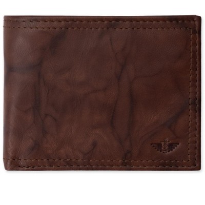 Generic Men's RFID Traveler Crunch Wallet with Interior Zipper