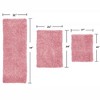 Fantasia Bath Rug Collection Cotton Shaggy Pattern Tufted Set of 3 Bath Rug Set - Home Weavers - 2 of 3