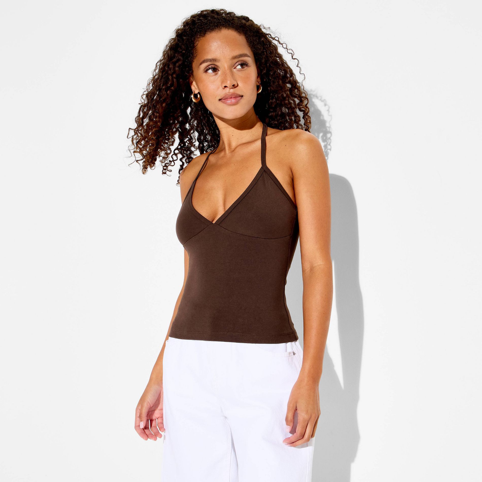 Women's Soft Cotton Halter Top - Wild Fable™