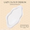 Aoibox Ceramic Jewelry Tray with Cloud Design, Decorative Trinket Dish for Women, Ring Holder, Vanity Key Tray, Aesthetic Room Decor in White - 2 of 4