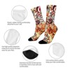 Abstract Colorful Flowers Women Printed Crew Socks Funny Funky Socks Soft Polyester Novelty Gifts for Artists Men - 4 of 4