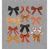 Assorted Cute Ribbon Bows  Women's Crew Neck Short Sleeve Top - 2 of 3