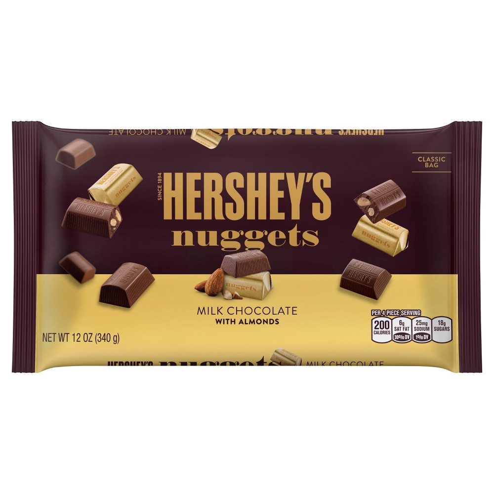 UPC 034000016204 product image for HERSHEY'S Nuggets Milk Chocolate with Almonds - 12oz | upcitemdb.com